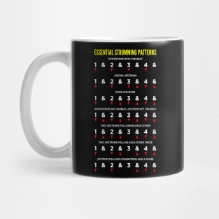 Guitar Strumming Patterns - Guitarist Music Lover Mug